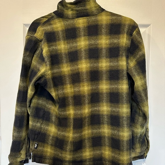 STUSSY SOLD OUT Black and Olive Green Plaid Shirt Jacket | Size S | Cotton | - Picture 8 of 17